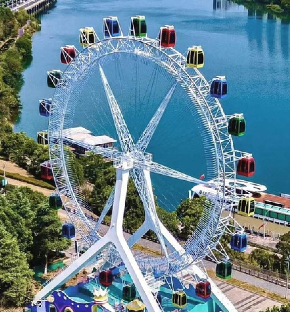 A Shape Arm Spoke Type Ferris Wheel